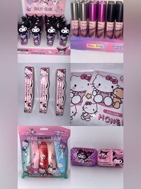 Hello Kitty Pink Assorted Party Favor Cosmetic Set